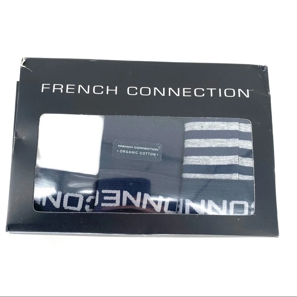 French Connection Men's 3 Pack Organic Trunks - XL